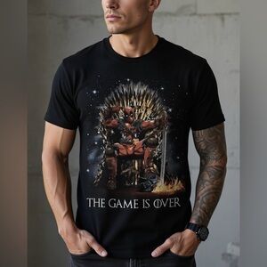 Marvel Deadpool “The Game Is Over” Game of Thrones Parody T-Shirt
